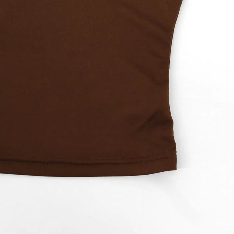 Camiseta sin mangas lisa para mujer,