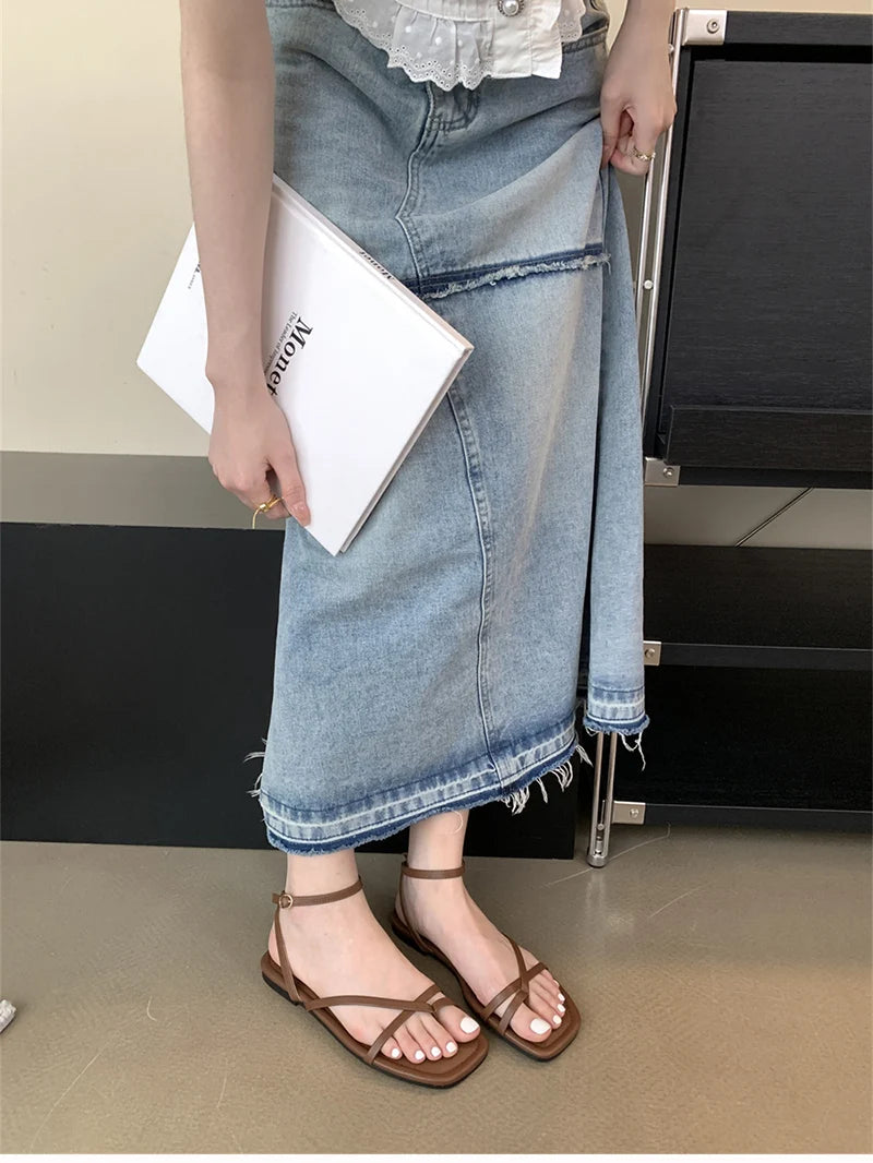 Sandalias de gladiador de verano para mujer