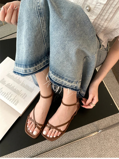 Sandalias de gladiador de verano para mujer