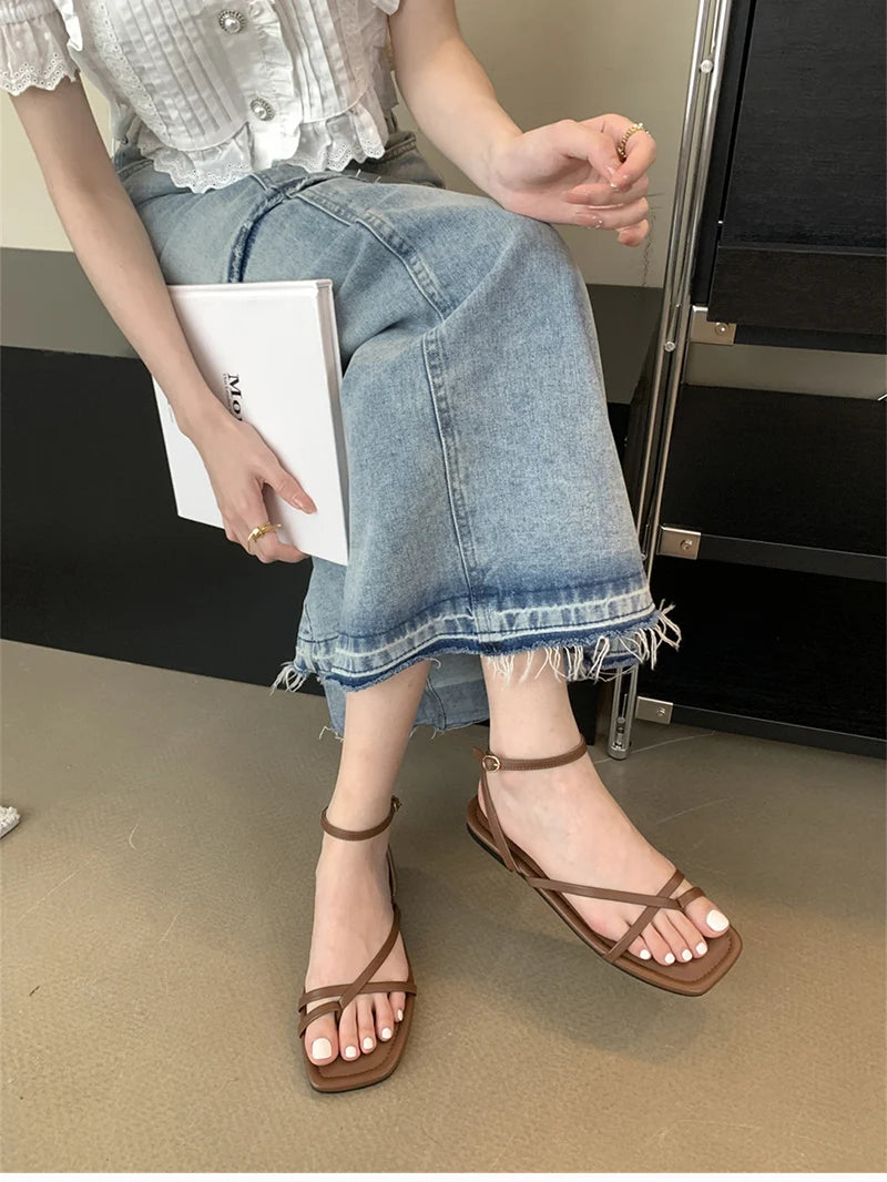 Sandalias de gladiador de verano para mujer